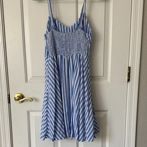 Old Navy Blue and White Striped Dress - Picture 3 of 5